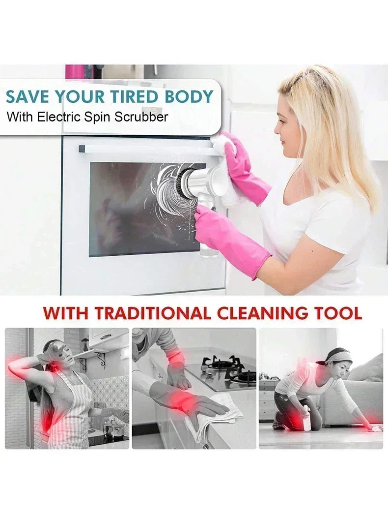 TurboScrub 360™ – Escova Elétrica Recarregável