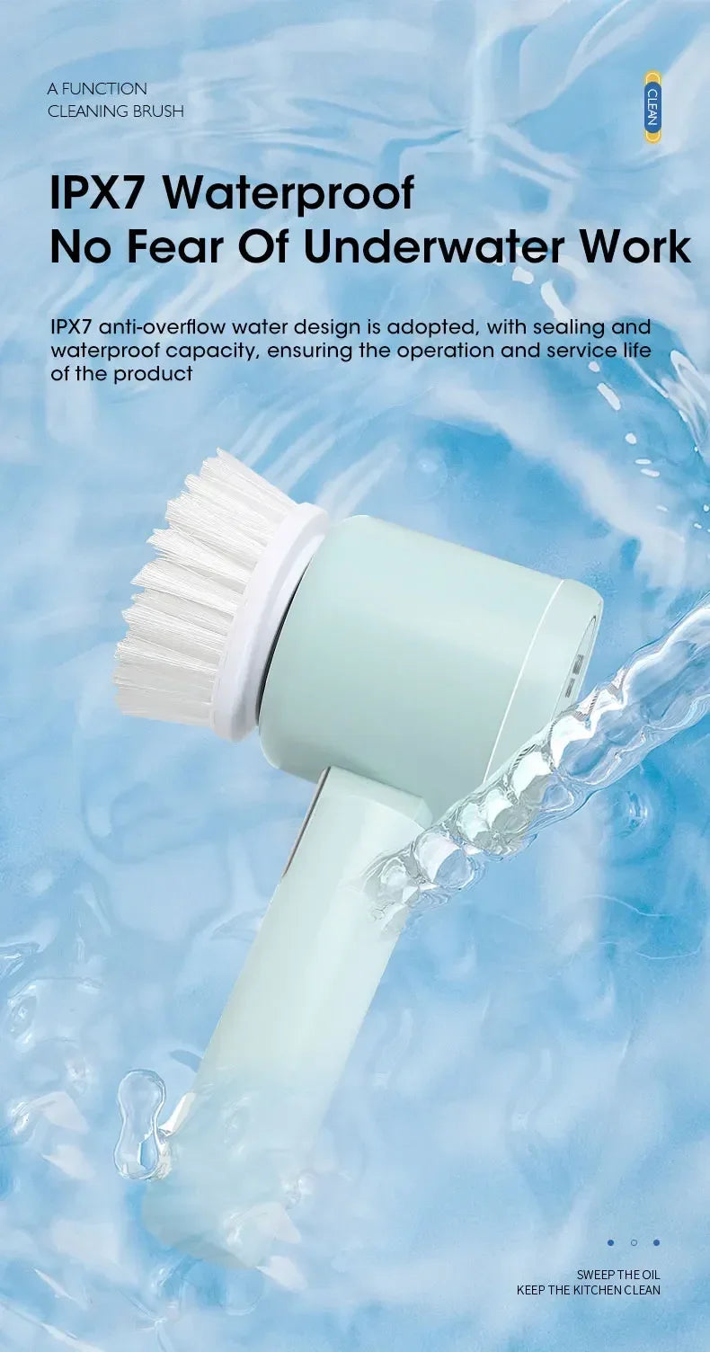 TurboScrub 360™ – Escova Elétrica Recarregável