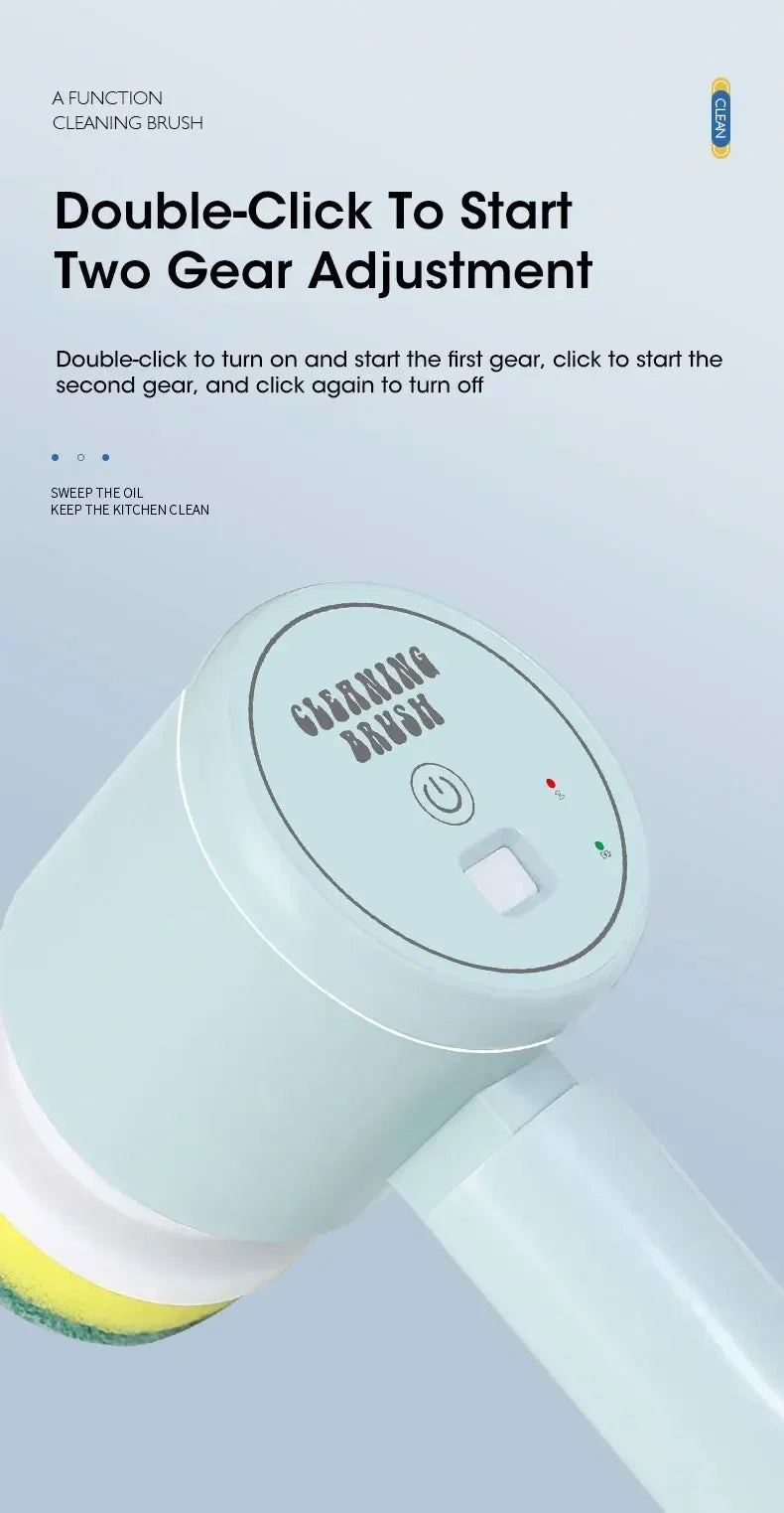 TurboScrub 360™ – Escova Elétrica Recarregável