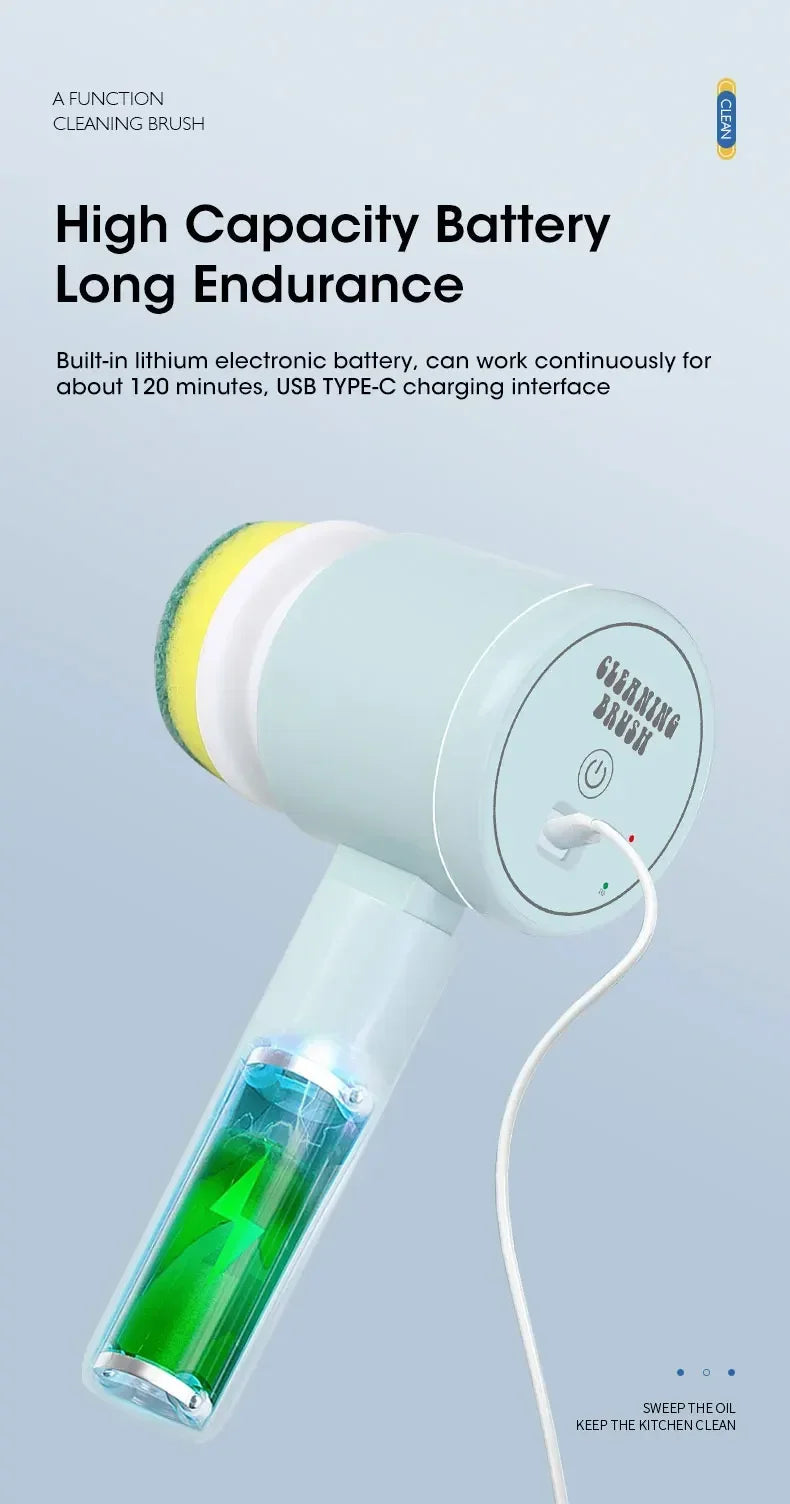 TurboScrub 360™ – Escova Elétrica Recarregável