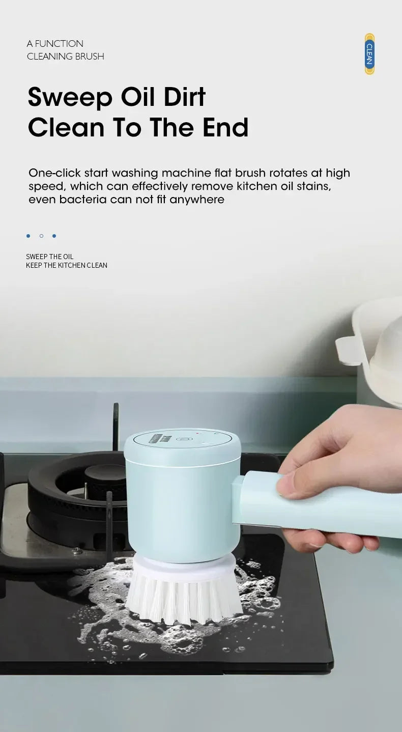 TurboScrub 360™ – Escova Elétrica Recarregável